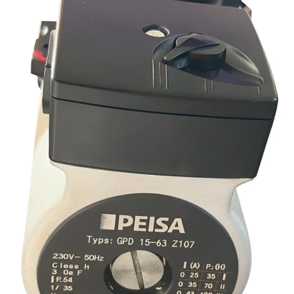 Bomba Circuladora Peisa 15/60 Con Purgador Gris Monofónica